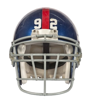 2003 Michael Strahan Game Worn New York Giants Helmet (MEARS)